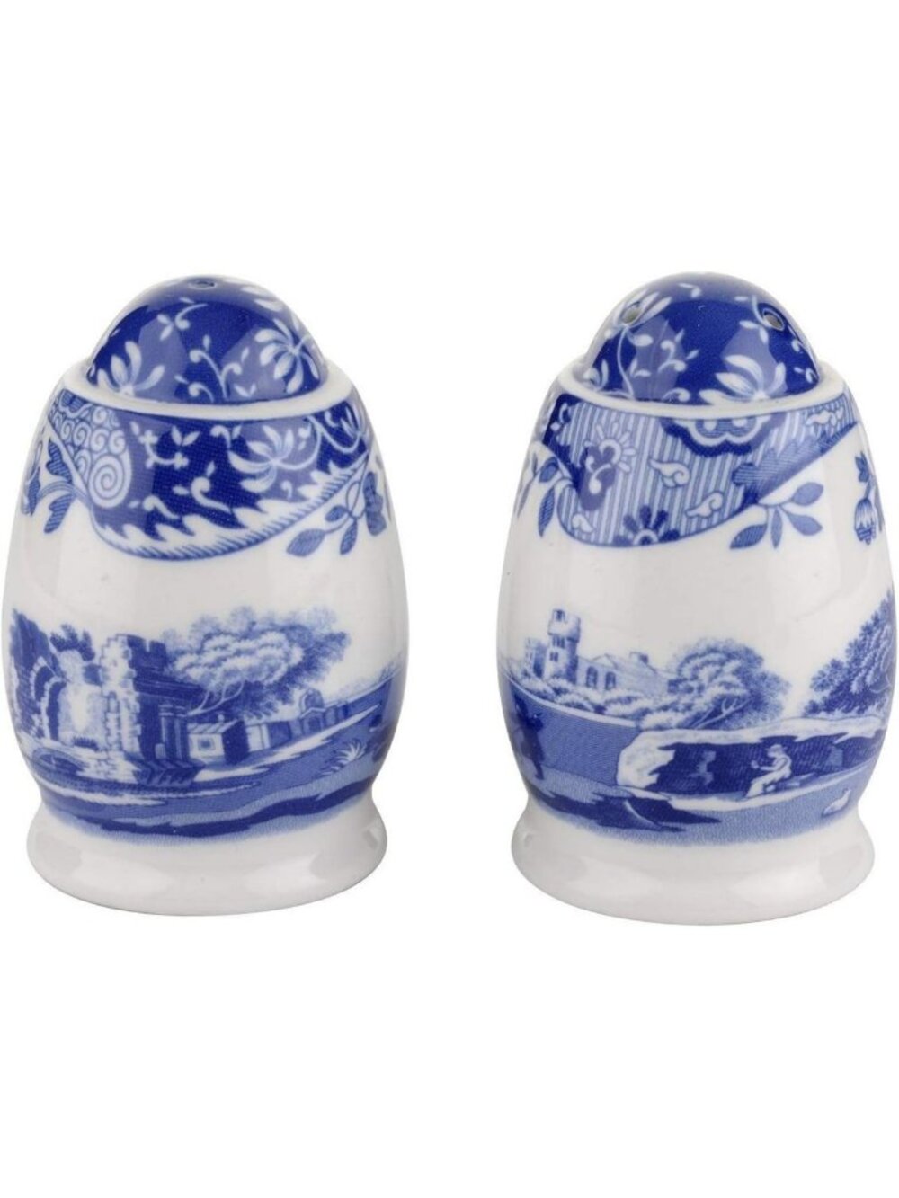Elegant Blue Italian Salt and Pepper Shakers Set of 2 – Classic Table Decor